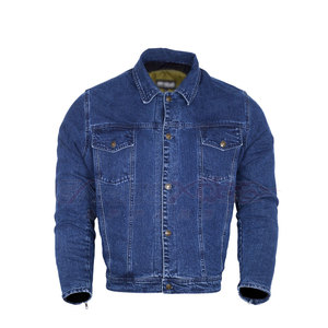 Vêtements de sport coupe-vent personnalisés pour hommes vente entière veste en jean pour la moto pour les amateurs de moto - Product Image 3