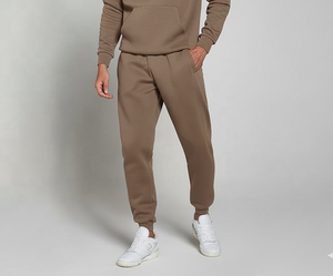 Survêtement uni à capuche personnalisé unisexe | Ensemble Streetwear respirant antibactérien avec doublure en polaire de coton épais | Hiver décontracté - Product Image 5