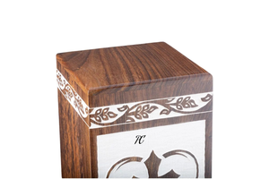 Handcrafted Rosewood Cremation Urn Cross engraving Design Memorial Urn <b>Box</b> Memorial <b>Keepsake</b> Decorative Cremation Urn for Ashes - Product Image 6