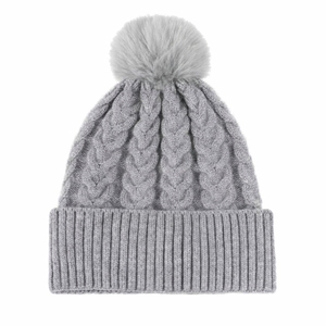 Winter Cable Knit Beanie <b>Hat</b> with Custom Logo Or Label Unisex <b>Warm</b> Stretchable Knitted Beanie For Unisex - Product Image 2