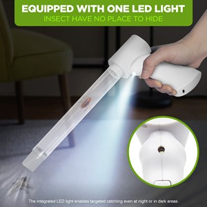 Lámpara LED Aspiradora de Insectos Recargable por USB, Ecológica y SIN DAÑOS, para Eliminar Mosquitos, Moscas, Abejas, Hormigas y Cucarachas (Uso Interior/Exterior) - Product Image 3