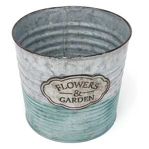 Maceta de Metal galvanizado más vendida para jardinería doméstica, gran oferta personalizada, maceta de Metal galvanizada de lujo, maceta de Metal - Product Image 1