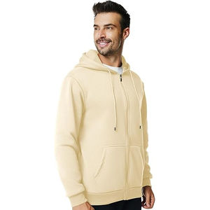 Sweat à capuche zippé pour homme personnalisé, 100% coton, tendance streetwear d'hiver, veste de mode pour la salle de sport, l'entraînement en plein air et la promotion de la marque - Product Image 3