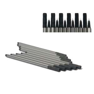 Set di penne stilografiche nere, 12 pezzi - Product Image 3