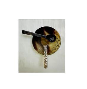 Tazón de Cuerno de Búfalo a Precio Accesible para Cocina, Tazón para Cena, Acabado Artesanal, Tazón Natural para Servir Ensaladas - Product Image 2