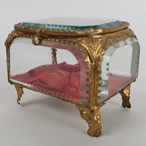 กล่องเก็บเครื่องประดับแก้วขอบใสขนาดกำหนดเองได้สีทอง - Product Image 4