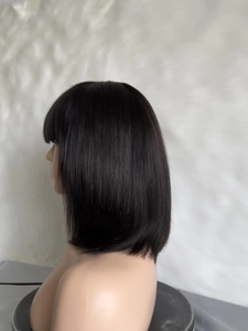 Vente en gros de perruques naturelles transparentes en vrac Produits de coiffure vierges Cheveux raides chinois Fourniture de perruque en vrac originale - Product Image 3