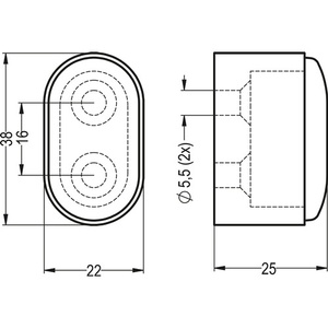 HERMETA 25mm Aluminum Black Anodized Wall Door Buffer 4700/4702/4704 Models Product Category <b>Seals</b> - Product Image 3