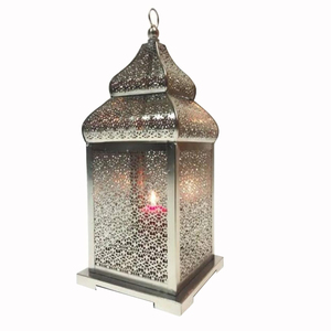 Linterna de vela de Metal con acabado chapado en oro, linterna de vela Vintage, linterna de Metal de Venta caliente, estilo único para interiores y exteriores - Product Image 6
