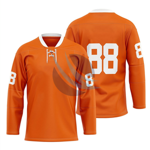 Uniforme de hockey sur glace sublimé réversible pour hommes, nom et numéro brodés, maillots de hockey d'équipe personnalisables pour adultes - Product Image 2