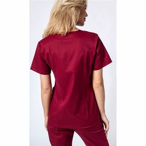 Ensembles d'uniformes de gommage col montant manches courtes ensemble de gommage médical personnalisé pour les femmes - Product Image 2