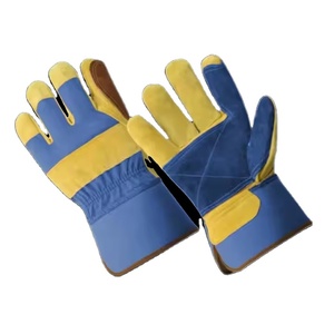Guantes de Seguridad de Piel de Vacuno de Larga Duración y Cómodos para la Protección de las Manos en la Construcción, Reforzados para Diversos Trabajos - Product Image 2