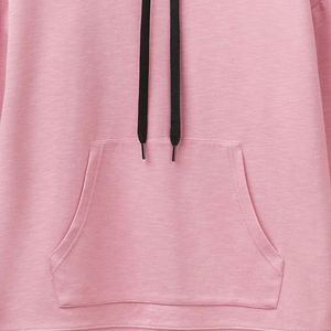 Sweats à capuche décontractés en coton polaire pour femmes Streetwear pas cher prix haute qualité pull surdimensionné sweat à capuche décontracté pour femme - Product Image 4