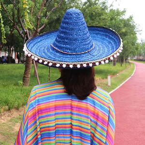 Chapeau mexicain authentique avec une forme classique à large bord, un ajustement confortable et une valeur décorative pour les fêtes et les marchés de souvenirs - Product Image 2