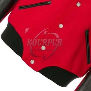 Plus Size Breathable Stand Collar Varsity Winter Jackets 100% Cotton Custom OEM/ODM High Quality Wholesale 2025 - Product Image 3