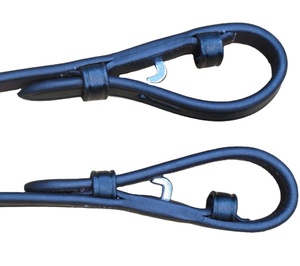 Rênes en cuir de cheval originales durables, accessoires d'équitation confortables et élégants en vente - Product Image 1