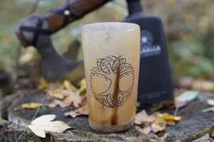 แก้วเขาควายทำด้วยมือทนทานไม่เหมือนใครสำหรับนักสะสมสไตล์ชนบทและใช้เครื่องดื่มที่เป็นมิตรกับสิ่งแวดล้อม - Product Image 6