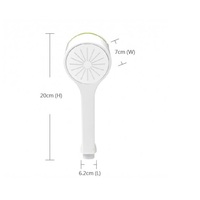 Pommeau de douche à jet de pluie portable moderne en plastique ABS avec filtre à médias GAC+Calcium Sulfite de noix de coco, accessoires de robinetterie de salle de bain