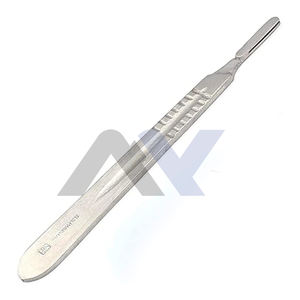 Instrument chirurgical manuel de qualité supérieure Manche de scalpel en acier inoxydable de qualité supérieure #4 Outil médical de précision Compatible #20 #24 Lames - Product Image 1