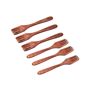 Couverts Vintage en bois Personnaliser la taille Fourchette en bois de manguier & Cuillère & Vaisselle Cuillère de service pour Vaisselle Rsrestaurants & Ustensiles de cuisine - Product Image 4