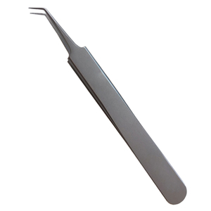 Pince à épiler à volume d'extension de cils en acier inoxydable conçue sur mesure Pince à cils à pointe carrée de meilleure qualité - Product Image 5