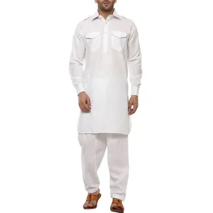 Fashion Indian Salwar Suit for Man Elegant Designer Shalwars and kameez Pakistani Culture Wear Set