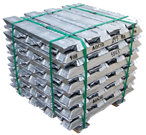 Lingot d'aluminium Fournisseur de lingots d'aluminium 99.7% Stock en vrac de fusion disponible en pur - Product Image 1