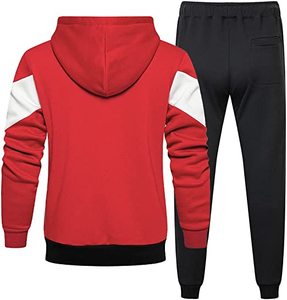 Personnalisable deux pièces Gym Wear Fitness ensemble d'entraînement dernière conception fermeture éclair décontracté respirant survêtement XXL imprimé Logo pas cher - Product Image 3