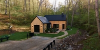 Maisons en bois à ossature boisée de style scandinave moderne - Villas et styles de maisons de type grange, couleur naturelle, garantie de plus de 5 ans
