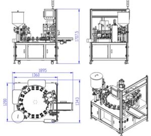 Machine de remplissage de bouteilles de parfum de pot cosmétique de haute précision à piston pneumatique semi-automatique 220V matériau d'emballage en bois - Product Image 1