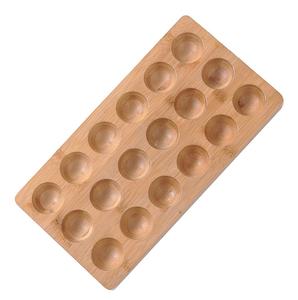 Trending Design plateau à oeufs en bois pour cuisine réfrigérateur dessus de Table couleur naturelle supports de stockage d'oeufs faits à la main - Product Image 3