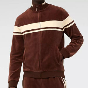 Survêtements de qualité professionnelle et de fournisseur, col montant, fermeture éclair, pantalon de survêtement à longueur cheville, style classique, survêtements pour homme - Product Image 3