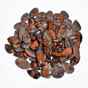 100% Natural Quartz Cabochon High Quality <b>Obsidian</b> Peanut Gemstone Loose Gemstone Mix Shape Wholesale for <b>Jewelry</b> Making - Product Image 2