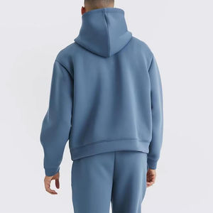 ชุดวอร์มแบบสวมหัวของผู้ชายมาใหม่คอปกตั้งทรงหลวมไซส์ใหญ่พิเศษเครื่องแต่งกายแนวสตรีท | โลโก้และบรรจุภัณฑ์ที่กำหนดเองได้ - Product Image 4