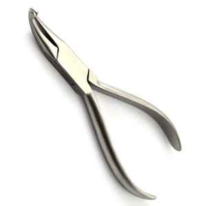 Pince à couronne orthodontique en acier inoxydable de haute qualité de 14cm Instruments chirurgicaux dentaires dentelés incurvés droits - Product Image 2