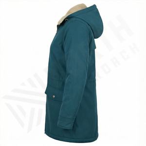 Men's Winter <b>Thick</b> Parka Jacket <b>Quilted</b> Coat Puffer Hood Full Sleeve Cotton Fleece Formal New Design Warm Outerwear - Product Image 3