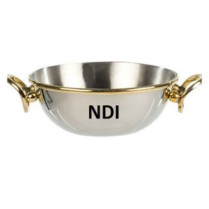 Tazón contenedor de frutas y alimentos de buena calidad con acabado brillante, cuenco para servir hecho a mano con asas - Product Image 1