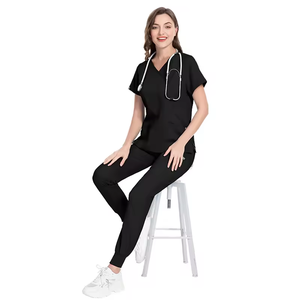 Tenues d'infirmière de haute qualité personnalisées en gros pour femmes, blouses d'infirmière, blouses d'hôpital d'été, uniformes respirants - Product Image 4