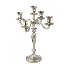 Candelabros de Metal de 5 brazos con diseño en relieve, mesa de comedor de boda moderna, candelabro elegante, centros de mesa - Product Image 4