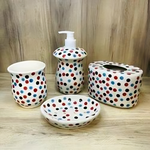 Offres de gros sur les ensembles d'accessoires de salle de bain avec des porte-savon en céramique élégants pour chaque salle de bain - Product Image 1