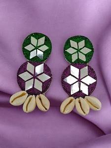 Broderie boucle d'oreille perles à la main perlé matériel pour les femmes de fête embelli broderie boucle d'oreille bijoux artisanat en gros - Product Image 5