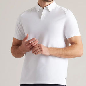 Camisas Polo de Manga Corta de Golf para Hombre de Verano de Alta Calidad, Polo Antimicrobiano para Viajeros con Cuello de Botones - Product Image 2