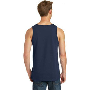 OEM personalizado al por mayor Slim Fit cuello redondo algodón camisetas sin mangas negro ropa de hombre de talla grande sin mangas de los hombres camisetas sin mangas de verano - Product Image 4