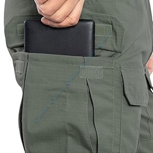 กางเกงยุทธวิธีเอวกลางผ้าฝ้าย100% น้ำหนักเบาผ้าแห้งเร็วออกแบบได้ตามต้องการสำหรับกลางแจ้งแนวยุทธวิธี - Product Image 5