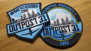 Écusson brodé avec insigne de logo feuilleté 3D personnalisé Presse à chaud Étiquette tissée pour vêtements patchs thermocollants à coudre Écusson de broderie personnalisé - Product Image 3