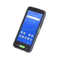 Computadora de Mano Android 15 de 5.5 Pulgadas, PDA Industrial con Escáner, Mango Ergonómico, Lector de Códigos de Barras 2D, 4+64GB para Logística y Almacén