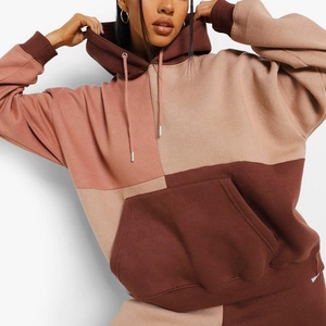 Sweat-shirt à capuche uni, chaud et élégant pour l'hiver, 100% coton, coupe ample, pour femmes. - Product Image 5