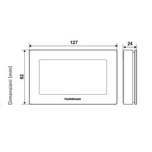 Fantini Cosmi CH180 WiFi Chronothermostat hebdomadaire à écran tactile pour système de climatisation domestique italien avec prise en charge de la langue anglaise - Product Image 4