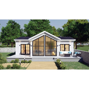 Villa Moderna Prefabricada de Una Planta con Estructura de Acero, Blanca, 95m², 3 Dormitorios, 1 Baño, Diseño Personalizable - Product Image 1
