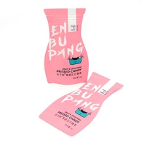 Emballage alimentaire personnalisable pour bonbons, sucre, gelée, produits sucrés, résistant à l'humidité, sachet refermable en métal avec fermeture éclair